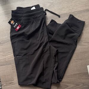 Dickies black jogger style scrub pants